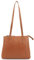 Lloyd Baker London - HAMPI - Reißverschluss Echtleder Tote Bag Lange Schultergurt Tasche Damen Leder Stilvolle Handtasche Reißverschluss Design Umhängetasche, cognac, 30 Centimeters , Medium
