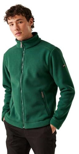 Regatta - Garrian II Fleecejacke Durchgehender Reißverschluss für Herren (4XL) (Regenwald/Schwarz)