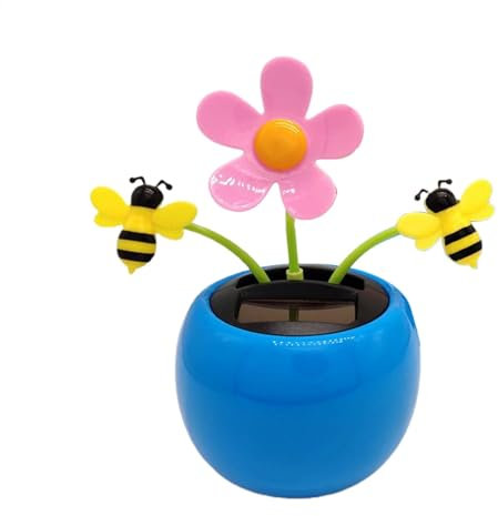 Solar Powered Dancing Flower, Happy Dancing Solar Flower, Dancing Flowers Solar Powered Car Dashboard Toy, Solar Powered Car Dashboard Decor,Shaking Head Car Ornaments for Dashboard
