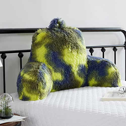 Hobed Life Fur Reading Pillow for Kids & Adults, Big Pillow Size 30x17x17 Inch with Premium Stuffing, Teens & Children Backrest Pillow, Fluffy Gaming Cushion, Back Support Pillow for Sitting Up in Bed
