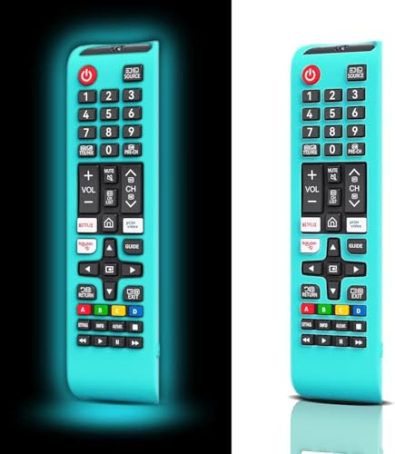 Carcasa de silicona para mando a distancia Samsung Smart TV BN59-01301A Bn59-01315A Bn59-01199F (2 unidades), color azul