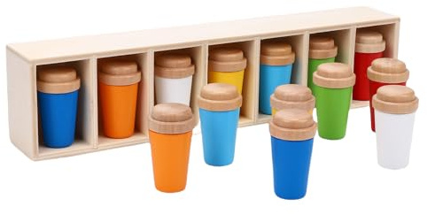 Fabater Interaktives Flaschen-Farbanpassungsspielset mit Mehreren Spielmodi – Entzückende Visuelle Effekte für, Sicheres Holzmaterial