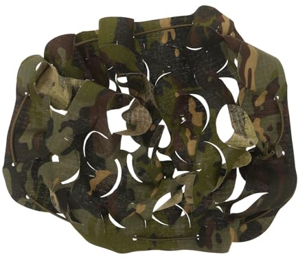 PAMINGONO Funda para Casco de Caza Ajustable de Camuflaje Multientorno, Tela Resistente Abrasión y Transpirable, Cubierta para Casco Táctico de Pintura en Bolas, Uso al Aire Libre