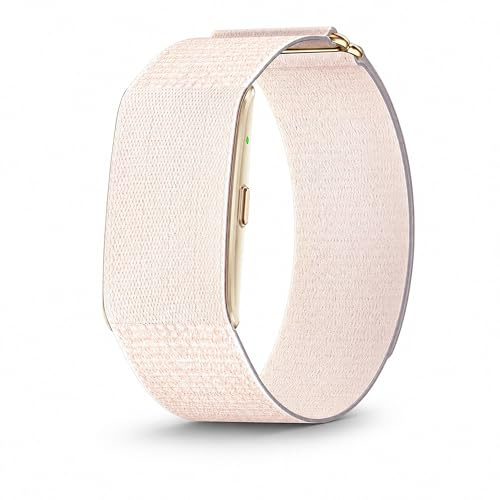 Duckdik Sense Smart Band senza Display Uomo Donna, Progettata in Spagna, Coach IA, Monitor Sonno Energia Recupero, Frequenza Cardiaca 24/7 HRV SpO₂, IP68, +45 Giorni, Senza Abbonamento, Rosa