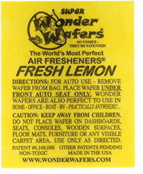 Wonder Wafers 25 CT Individually Wrapped Fresh Lemon Air Fresheners