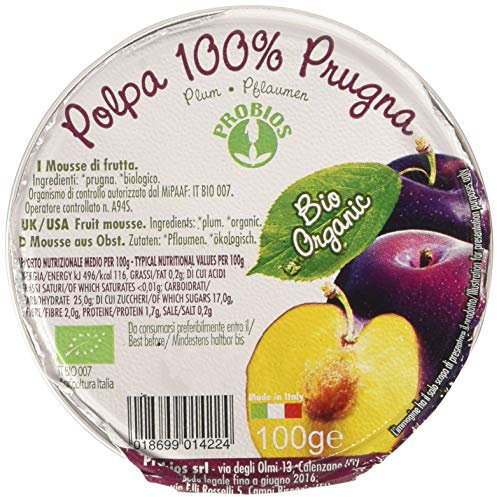 Probios Polpa di Prugna - 18 confezioni da 100 gr