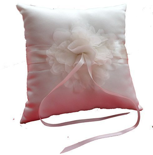 LadyMYP© Ringkissen mit Blumen aus feintüll: Ivory(Elfenbein)