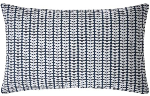 Orla Kiely Tiny Stem Whale Blue Bedding: Pillowcases Set of 2, Standard (50cm x 70cm)