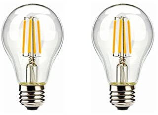 WELSUN LED Ampoules Chaudes Blanches 270 0K 2W 3V A60 A19 E26 / E27 Base de vis Edison 20W équivalent pour Les lumières solaires extérieures, Paquet de 2