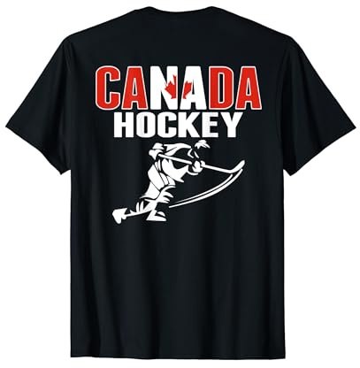 Canada Ice Hockey Fans Jersey Canadian Hockey Team Supporter T-Shirt