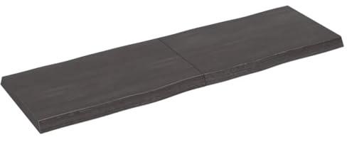 TJROO Tischplatte Dunkelgrau 160x50x6 cm Massives Eichenholz Esstischplatte Möbelplatten Massivholzplatte Tischplatten Deckplatte Esstiach Holzplatten Schreibtischplatten Tabletop