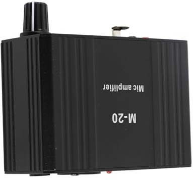 High Gain Microphone Preamp with 48V Power, XLR Output, Mic Preamplifier for Dynamic and Condenser Microphones, Mic Booster