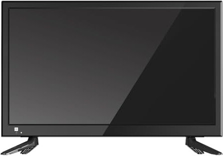 Desobry 22 Inch 1080P Mini TV with Built-in DVD Player, DVB-T2 Tuner with antenna, HDMI/USB/AV Input - 12V TV-DVD Combo for Motorhomes, Caravans, Kitchen and Bedroom