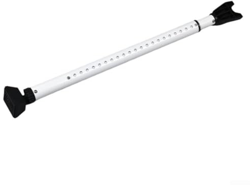 DAZZLEEX Barra de seguridad para puerta delantera, barra de soporte telescópica, ajustable, 59-125 cm, antirrobo, cerradura de puerta para casa, oficina, hotel, puerta corredera