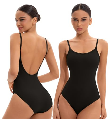 Sanstrong Adjustable Strap Ballet Women Leotard for Gymnastics Dance Underwear Bodysuit,Adult Girls Gym Dance Ballet Undergarment Dancewear Leotard