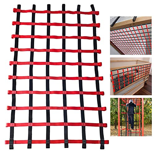 Filet de chargement de taille personnalisée pour enfants, filet d'escalade de 4,5 x 4,5 m pour cabane dans les arbres, ensemble de balançoires d'aire de jeux, mur d'escalade d'arrière-cour, accessoire