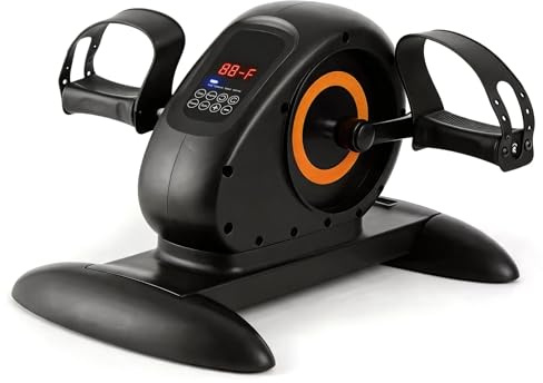 Pedaleador, Pedales Estaticos Personas Mayores Bicicleta Estatica con 20 Velocidades 50W 220V Panel de Control por Botones Entrenador de Piernas Reversible para Uso Sentado