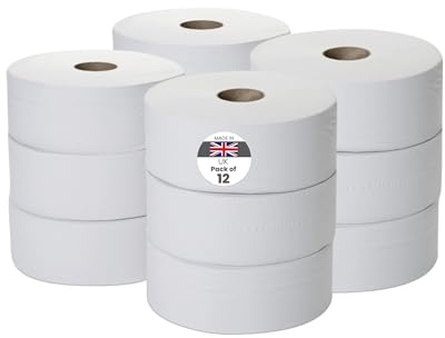 WHITEBOX MINI JUMBO TOILET ROLL 2PLY 150M WHT P12