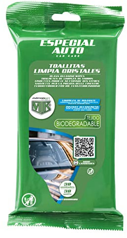 Motorkit, Toallitas de Tejido Biodegradable para Cristales de Coche MTK 30 uds.
