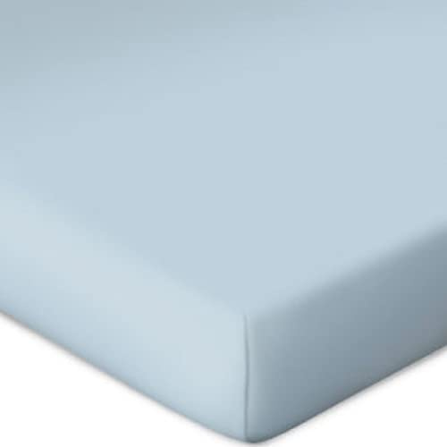 Bassetti Spannbetttuch für Boxspringtopper Uni Farbe Aqua T7/052 Größe 90x190 100x220cm