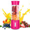 Portable Blender Juicer - Liphier Personal Size Mixer 500ml USB Rechargeable Smoothie Blender for Juice Smoothies, Powerful Cordless Mini Blender for Gym Kitchen Office Camping Travel (Pink）