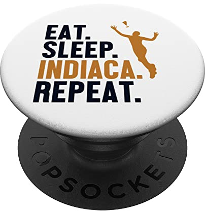 Eat Sleep Indiaca Repeat Indiaca Game Ball Peteca PopSockets Swappable PopGrip
