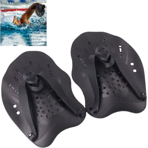 Hand Paddle zum Schwimmen,1 Paar Schwimmpaddel,Unisex Erwachsene Schwimm-trainingsgerät Trainingstool,Schwimmtrainingsgerät für Erwachsene,Ideales Paddel für Schwimmer