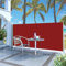 Home Items Seitenmarkise versenkbar 140 x 300 cm rot Anzugmöbel