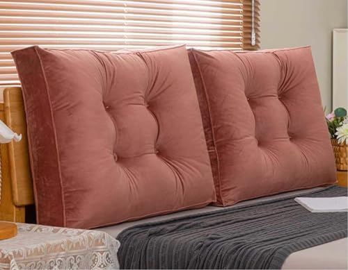 Cuscino da Lettura per Letto e Divano Imbottito Schienale Cuscinoni Matrimoniale/Singolo Cuscini Testata Letto Rimovibile Grande Cuscino da Parete Supporto Lombare Cuscino(Color 8,80x55cm/31x21in1pc)
