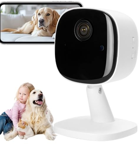 Nonyimu 1080P Indoor Security Camera, Mini Pet Camera,Dog Camera,Home Cameras, WiFi Monitor with Night Vision, Motion/Sound Detection,2-Way Talk, APP Control,24/7 Recording Pet Cam,Pet Monitor