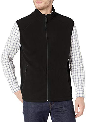 Clique Men's Summit Full-Zip Microfleece Vest, Black, 4X-Large