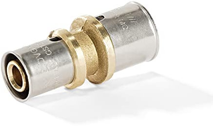 H2O-Flex® Pressfitting - Kupplung reduziert 20 x 2,0mm - 16 x 2,0mm für Verbundrohr 2,0mm DVGW Aluverbund - Rohr Mehrschichtverbundrohr