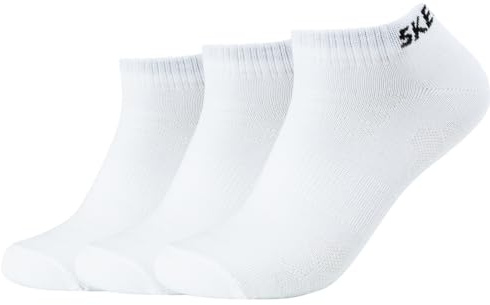 Skechers Socks Herren SK43022 Füßlinge, Weiß (White 1000), (Herstellergröße: 39/42) (3er Pack)