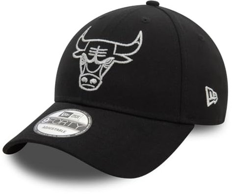 New Era NBA 9FORTY Metallic Outline Cap Chicago Bulls Black