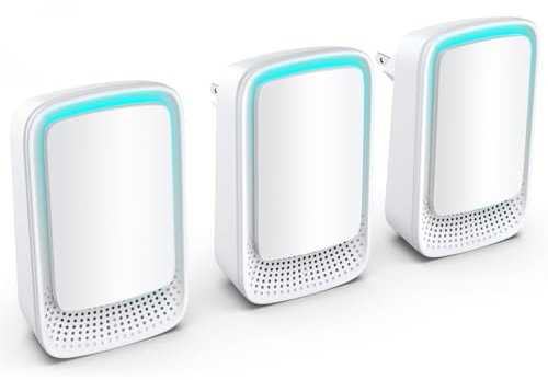 Luftreiniger, Dayear Plug In Air Purifier, Negativ Ionen Luftreiniger für Büro, Zimmer, Badezimmer, Haustiere/3Pcs