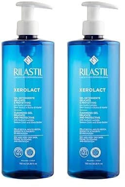 Rilastil Xerolact - Gel Limpiador Reparador para Piel Seca con Tendencia al Rascado e Irritación, 750 Mililitros (Paquete de 2)