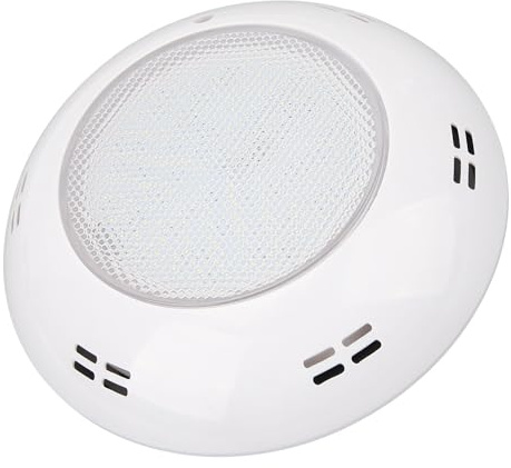 KIMISS Luces LED Brillantes para Piscina de 18 W IP68 a Prueba de Agua para Iluminación de Piscinas, Paisajes y Acuarios - Luz Subacuática de 12 V CA con Fácil Instalación (Luz cálida)