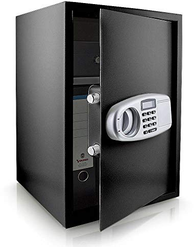 BITUXX® Elektronischer Safe Tresor Wandtresor Wandsafe Geldschrank Möbeltresor Stahlschrank Geldsafe Geldtresor Panzerschrank Dokumententresor Schwarz