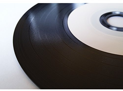 Ritek Cd-r 52x Vinyl Inkjet Printable Discs, 50 Count, Black, Compatible with CD Player, Computer Drive