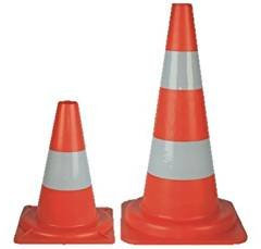 Cono segnaletico stradale (Altezza 53 cm.)