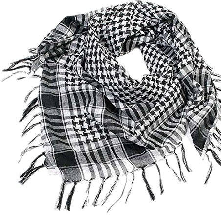 Colorful(TM 1pc Unisex - Mode Frauen Männer Arabischen Shemagh Keffiyeh Palästina Tuch Wickeln (BK)