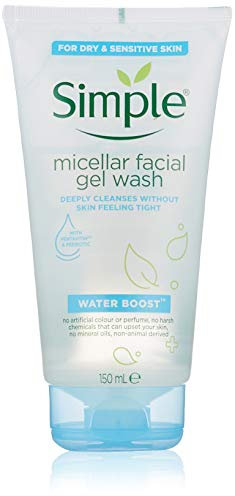 Simple Water Boost Micellar Facial Gel Wash 150ml,pack of 6