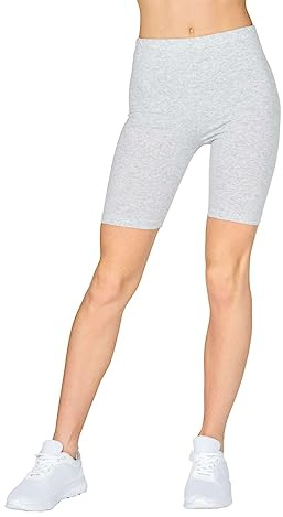 looksy Kvinnor cykelshorts bomull knälånga leggings sommar bikerbyxor yoga sport
