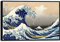 Wieco Art Stampe artistiche da parete incorniciate Ocean Beach Picture Dipinti per Home Office Decorazioni da parete Grande onda di Kanagawa Katsushika Hokusai Paesaggio moderno Opere d'arte del mare