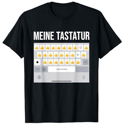 MEINE TASTATUR DAUMEN HOCH. Vater Papa Nachricht Dad Message T-Shirt