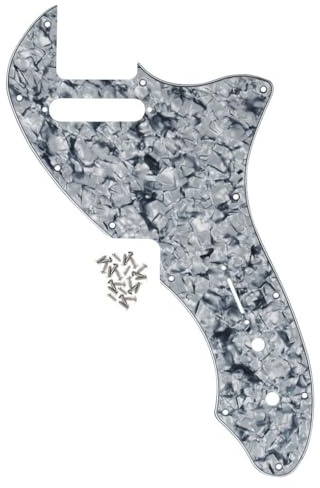 ROZILO Grey Pearl Tele Thinline Pickguard Guitar Pick Guard w/Screws