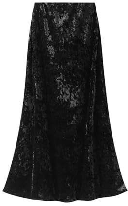 Skirt Women's Skirts Tulle Skirt Skort Skirt Flowing Midi Skirt for Women Elegant Long Suede Skirt for Everyday Holiday Versatile Stretchy Comfortable Soft Pure Colour, black, L