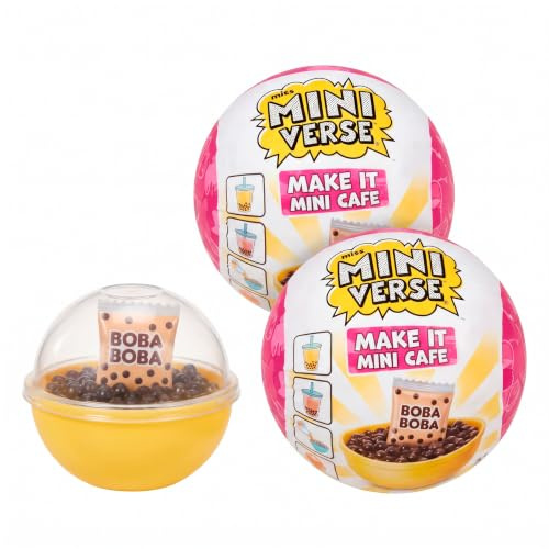 MGA's Miniverse Make It Mini Cafe Series 4 - Mini Collectibles, DIY, Resin Play, Replica Food, For Collectors & Kids 8+, NOT EDIBLE (Pack of 2)