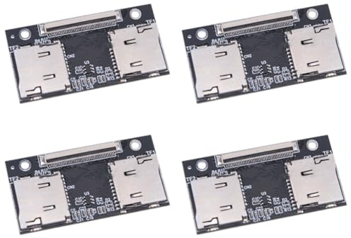IJSDNVJNDX 4 Adattatori da Doppia Scheda TF A CE/ZIF/SSD con Connessione Anti-Interferenza per PC, Nas, Registratori CCTV e Dashcam
