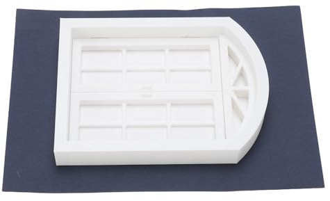 OEBUAFI Plastfönsterram Modell Fönsterutsikt Fotorekvisita med Sceniska Bakgrundsinsatser för Resefotoshots